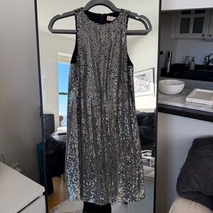 Michael Kors Silver Sequin Dress